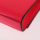 Saint Laurent Chain Shoulder Bag Leather Pink Silver Auth 210941M-13