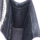 Saint Laurent Chain Shoulder Bag Leather Pink Silver Auth 210941M-21