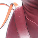 CELINE Trotter Shoulder Bag Leather Brown Gold Auth 210944A-21