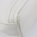 GUCCI Shoulder Bag Leather White Gold Auth 210948A-15