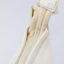 GUCCI Shoulder Bag Leather White Gold Auth 210948A-19