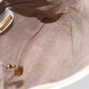 GUCCI Shoulder Bag Leather White Gold Auth 210948A-21