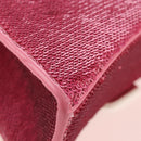 Balenciaga Hourglass XS Hand Bag Leather Sequins 2way Pink Silver Auth 210952SAM-16