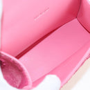 Balenciaga Hourglass XS Hand Bag Leather Sequins 2way Pink Silver Auth 210952SAM-23