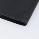 CHANEL Matelasse Long Wallet Caviar Skin Black Gold CC Auth 210957V-11