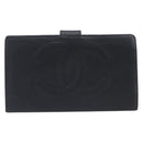 CHANEL Matelasse Long Wallet Caviar Skin Black Gold CC Auth 210957V-2