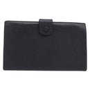 CHANEL Matelasse Long Wallet Caviar Skin Black Gold CC Auth 210957V-3