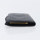 CHANEL Matelasse Long Wallet Caviar Skin Black Gold CC Auth 210957V-5