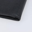 CHANEL Matelasse Long Wallet Caviar Skin Black Gold CC Auth 210958V-11
