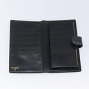 CHANEL Matelasse Long Wallet Caviar Skin Black Gold CC Auth 210958V-13