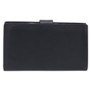 CHANEL Matelasse Long Wallet Caviar Skin Black Gold CC Auth 210958V-3