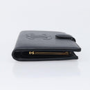 CHANEL Matelasse Long Wallet Caviar Skin Black Gold CC Auth 210958V-4