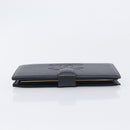 CHANEL Matelasse Long Wallet Caviar Skin Black Gold CC Auth 210958V-6