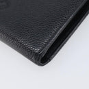 CHANEL Matelasse Long Wallet Caviar Skin Black Gold CC Auth 210958V-8