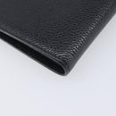 CHANEL Matelasse Long Wallet Caviar Skin Black Gold CC Auth 210958V-9
