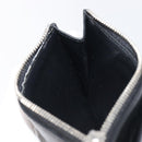 Balenciaga Fragment case Card Case Leather Black Silver 664044 Auth 210959A-17