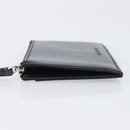 Balenciaga Fragment case Card Case Leather Black Silver 664044 Auth 210959A-5