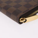 LOUIS VUITTON Damier Ebene Zippy Wallet Long Wallet N63004 LV Auth 210960M-11