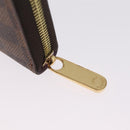 LOUIS VUITTON Damier Ebene Zippy Wallet Long Wallet N63004 LV Auth 210960M-12