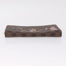 LOUIS VUITTON Damier Ebene Zippy Wallet Long Wallet N63004 LV Auth 210960M-7