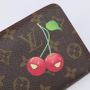 LOUIS VUITTON Monogram Cherry Porte Monnaie Zip Long Wallet M95006 Auth 210961M-13