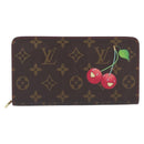 LOUIS VUITTON Monogram Cherry Porte Monnaie Zip Long Wallet M95006 Auth 210961M-2