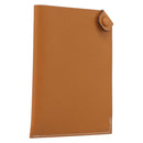 HERMES Tarmac PM Passport Case Leather Beige Auth 210965M-1