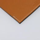 HERMES Tarmac PM Passport Case Leather Beige Auth 210965M-11