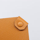 HERMES Tarmac PM Passport Case Leather Beige Auth 210965M-13