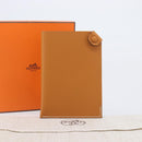 HERMES Tarmac PM Passport Case Leather Beige Auth 210965M-18