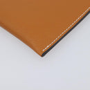 HERMES Tarmac PM Passport Case Leather Beige Auth 210965M-9