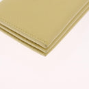 Bottega Veneta Card Case Leather Yellow Gold Auth 210968M-15