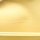 Bottega Veneta Card Case Leather Yellow Gold Auth 210968M-11