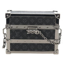 LOUIS VUITTON Monogram Eclipse AirPods Pro Trunk Box Case M77167 Auth 210969SAM-13