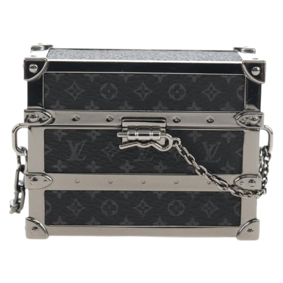 LOUIS VUITTON Monogram Eclipse AirPods Pro Trunk Box Case M77167 Auth 210969SAM