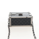 LOUIS VUITTON Monogram Eclipse AirPods Pro Trunk Box Case M77167 Auth 210969SAM-6