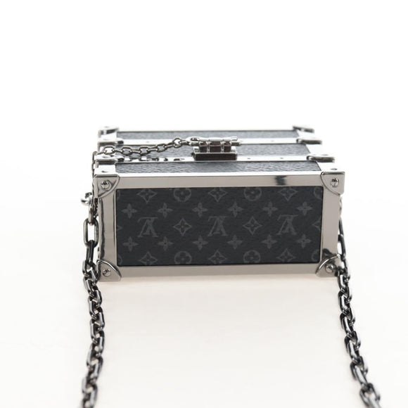 LOUIS VUITTON Monogram Eclipse AirPods Pro Trunk Box Case M77167 Auth 210969SAM