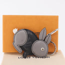 LOUIS VUITTON Monogram Eclipse Porte Cles Animal Rabbit M63224 Auth 210974M-12
