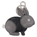 LOUIS VUITTON Monogram Eclipse Porte Cles Animal Rabbit M63224 Auth 210974M-2