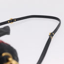 Miu Miu Hand Bag Leather 2way Black Gold Tone Auth 210983V-11