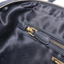 Miu Miu Hand Bag Leather 2way Black Gold Tone Auth 210983V-25