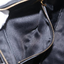 Miu Miu Hand Bag Leather 2way Black Gold Tone Auth 210983V-26