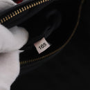Miu Miu Hand Bag Leather 2way Black Gold Tone Auth 210983V-27