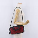 Miu Miu Hand Bag Leather 2way Black Gold Tone Auth 210983V-28