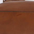GUCCI Shoulder Bag Leather Brown Gold Tone 257026 Auth 210984A-11