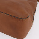 GUCCI Shoulder Bag Leather Brown Gold Tone 257026 Auth 210984A-13