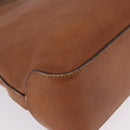 GUCCI Shoulder Bag Leather Brown Gold Tone 257026 Auth 210984A-14