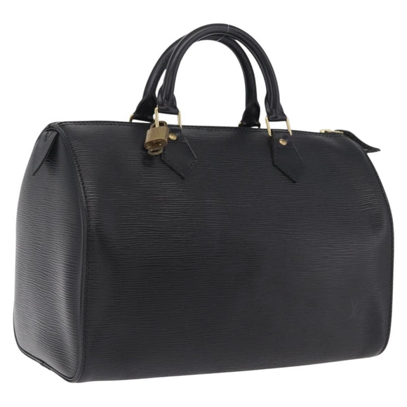 LOUIS VUITTON Epi Speedy 30 Hand Bag Noir black M43002 LV Auth 210985V