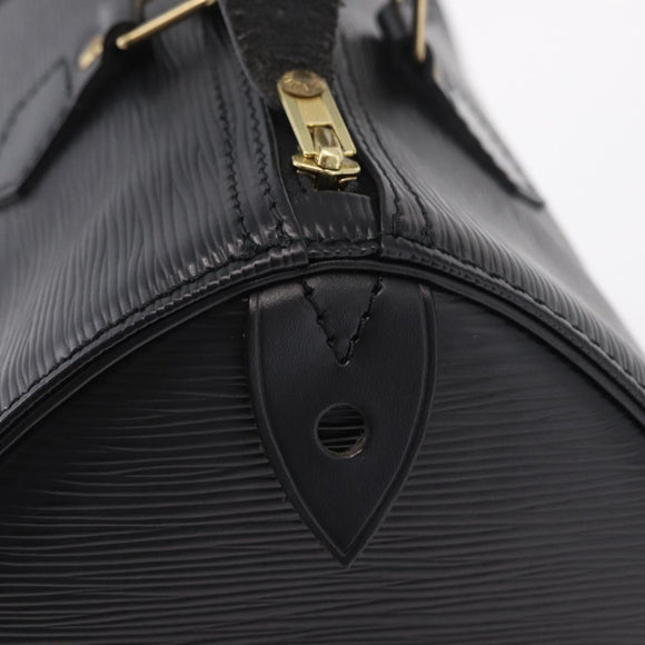 LOUIS VUITTON Epi Speedy 30 Hand Bag Noir black M43002 LV Auth 210985V