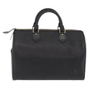 LOUIS VUITTON Epi Speedy 30 Hand Bag Noir black M43002 LV Auth 210985V-3